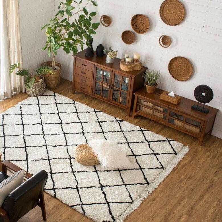 テレビボード テレビ台 おしゃれ 天然木製 収納 幅120cm AVボード AVラック オーディオラック 収納家具 ウッド キャビネット 91236 | ブランド登録なし | 09