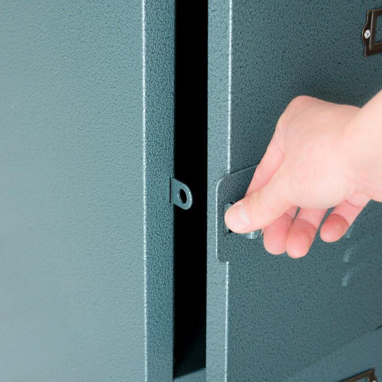 デスクワゴン 収納 キャスター付き 2段 キャビネット スチール製 スチールワゴン ロッカー風 サイドチェスト サイドテーブル 9125 | ブランド登録なし | 09