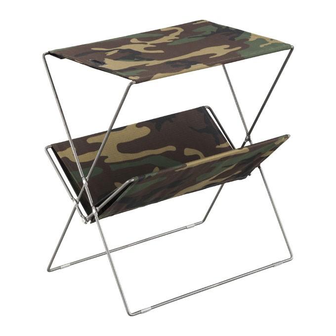 サイドテーブル 折りたたみ キャンバス地 収納付き 迷彩柄 アウトドア キャンプ 収納付き 持ち運び 便利 91267 | ブランド登録なし | 05