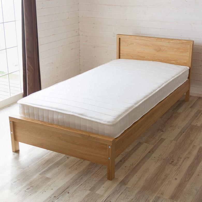 ベッド シングル ベッドフレーム 木製 シングルベッド すのこベッド 北欧 シンプル 通気性 91296 | ブランド登録なし | 01