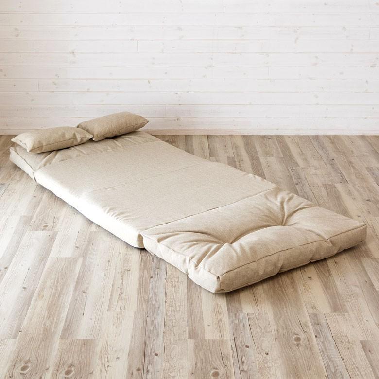 ソファ ソファベッド 3way 2人掛け 折りたたみリクライニング 14段階