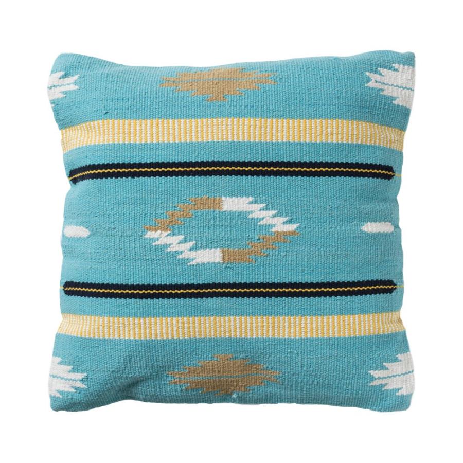 ヌードクッション付き クッションカバー 約45×45cm 中身付 背もたれ クッション オルテガ柄 ネイティブ柄 アメリカン 正方形 四角 45角 ピロークッション 91308 | ブランド登録なし | 10