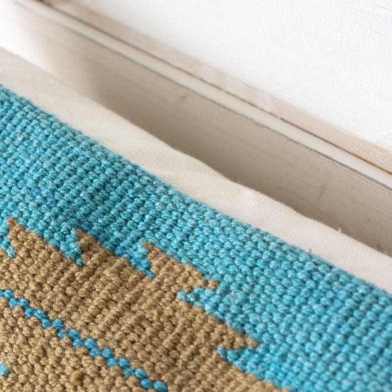 ヌードクッション付き クッションカバー 約45×45cm 中身付 背もたれ クッション オルテガ柄 ネイティブ柄 アメリカン 正方形 四角 45角 ピロークッション 91308 | ブランド登録なし | 07