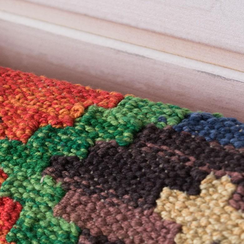 クッション ヌードクッション付き クッションカバー 約45×45cm 中身付 背もたれ アメリカン ネイティブ柄 オルテガ柄 正方形 四角 45角 ピロークッション 91309 | ブランド登録なし | 06