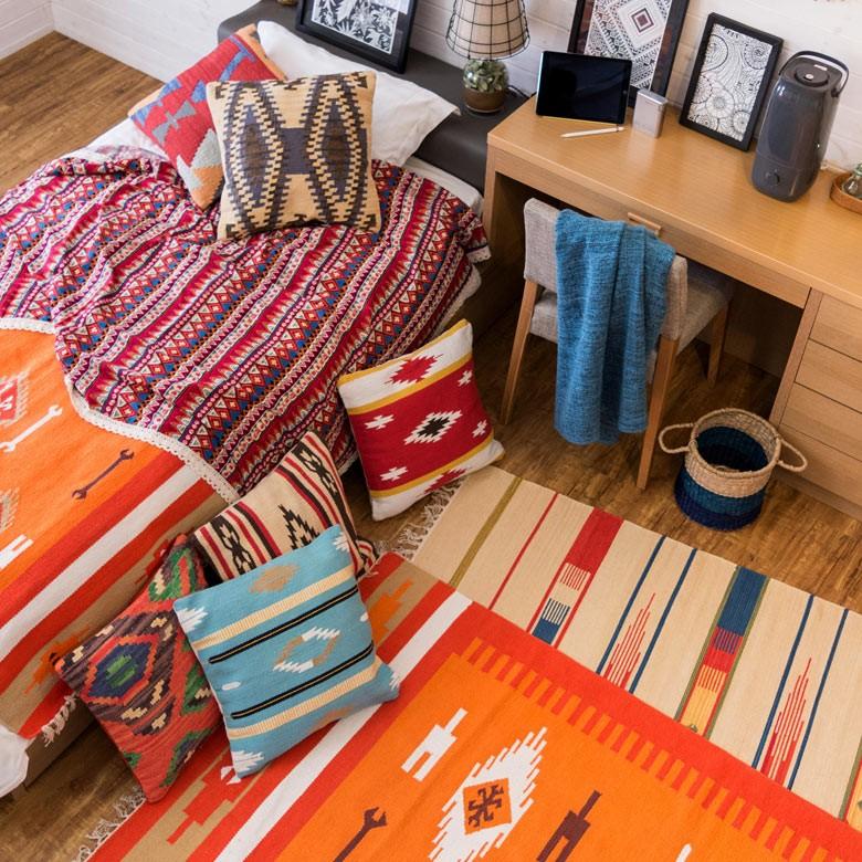 クッション ヌードクッション付き クッションカバー 約45×45cm 中身付