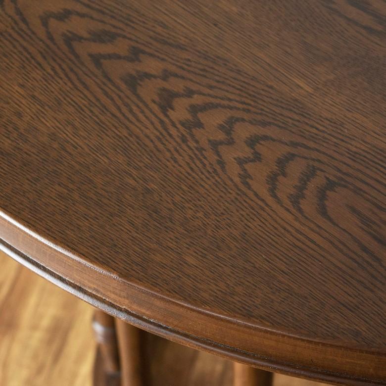 ラウンドテーブル ダイニングテーブル 木製 円卓 丸 ブラウン