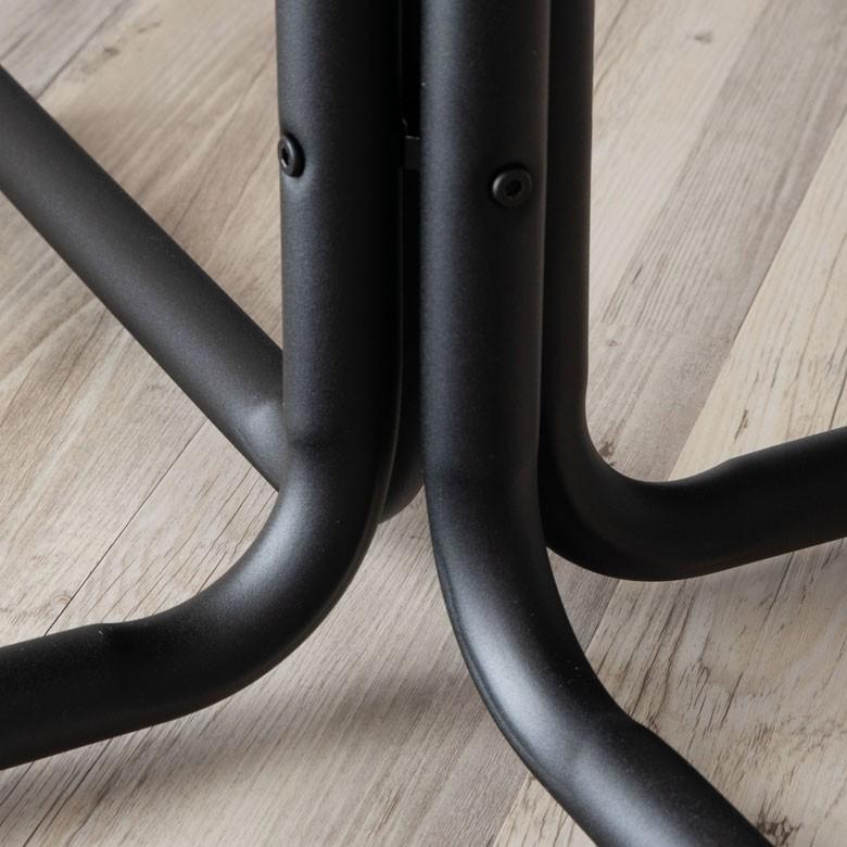 テーブル ダイニングテーブル 食卓 カウンターテーブル カフェテーブル 75角 幅75cm 木製 机 アイアン ブラウン 正方形 2人掛 2人用 天然木 インテリア 91358 | ブランド登録なし | 10