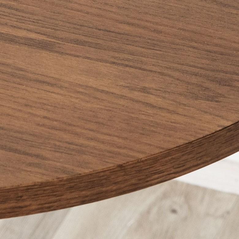 テーブル ダイニングテーブル 食卓 カウンターテーブル カフェ 丸形 直径80cm 木製 机 アイアン ブラウン ラウンド 2人掛 2人用 天然木 インテリア 91359 | ブランド登録なし | 01