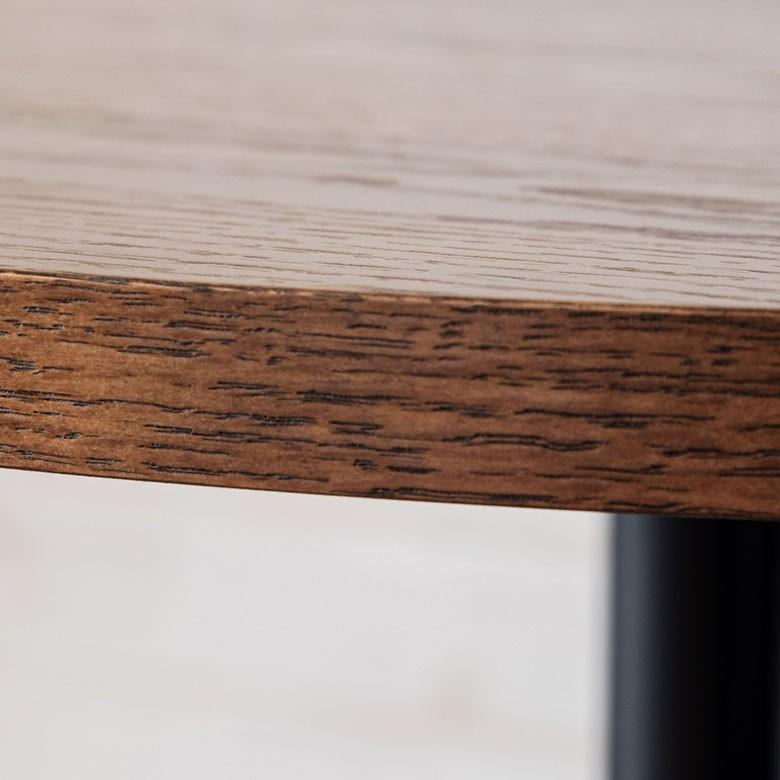 テーブル ダイニングテーブル 食卓 カウンターテーブル カフェ 丸形 直径80cm 木製 机 アイアン ブラウン ラウンド 2人掛 2人用 天然木 インテリア 91359 | ブランド登録なし | 06