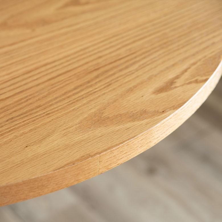 テーブル ダイニングテーブル 食卓 カウンターテーブル カフェ 円形 直径80cm 木製 机 アイアン ナチュラル ラウンド 2人掛 2人用 天然木 インテリア 91360｜elements｜02