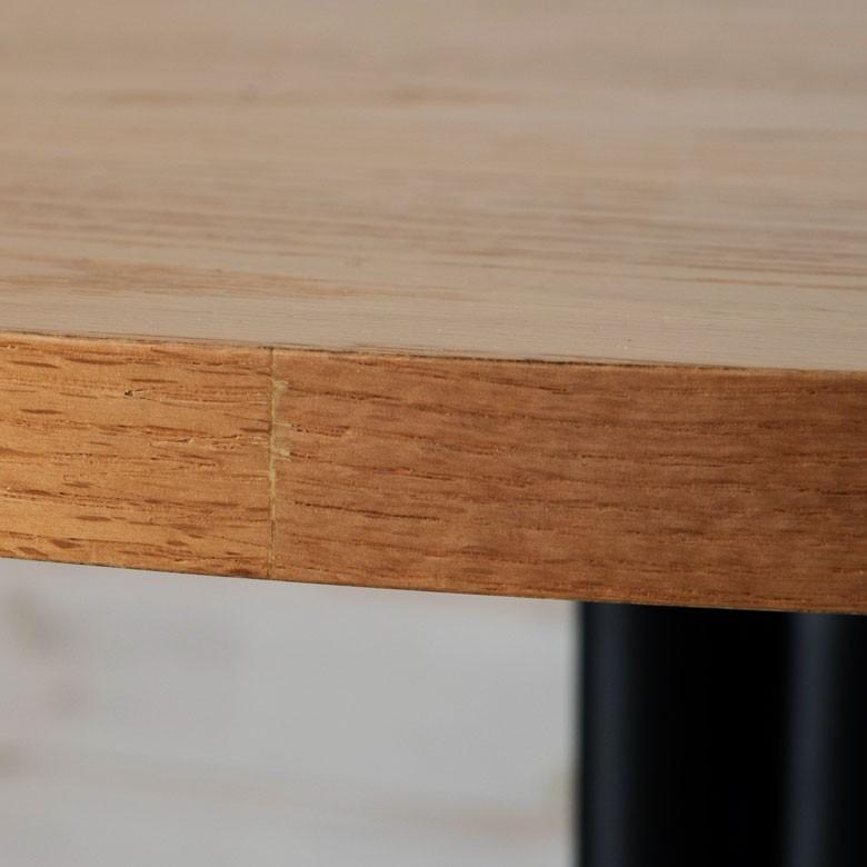 4991-2）木製カウンターテーブル ナチュラル　ティーテーブル テーブル ダイニングテーブル 食卓 カウンターテーブル カフェ 円形