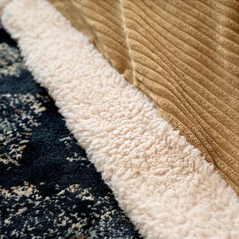 こたつ布団 正方形 約190×190cm 無地 ベージュ ブラウン コーデュロイ おしゃれ 掛け布団 カジュアル ボア 91364 | ブランド登録なし | 11