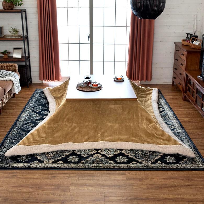 こたつ布団 長方形 約190×230cm ベージュ 掛け布団 こたつ コーデュロイ カジュアル フリース おしゃれ 洋風 北欧 91366 | ブランド登録なし | 13