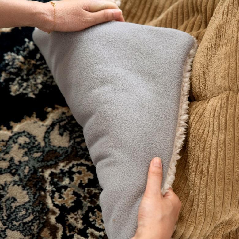 こたつ布団 長方形 約190×230cm ベージュ 掛け布団 こたつ コーデュロイ カジュアル フリース おしゃれ 洋風 北欧 91366 | ブランド登録なし | 02