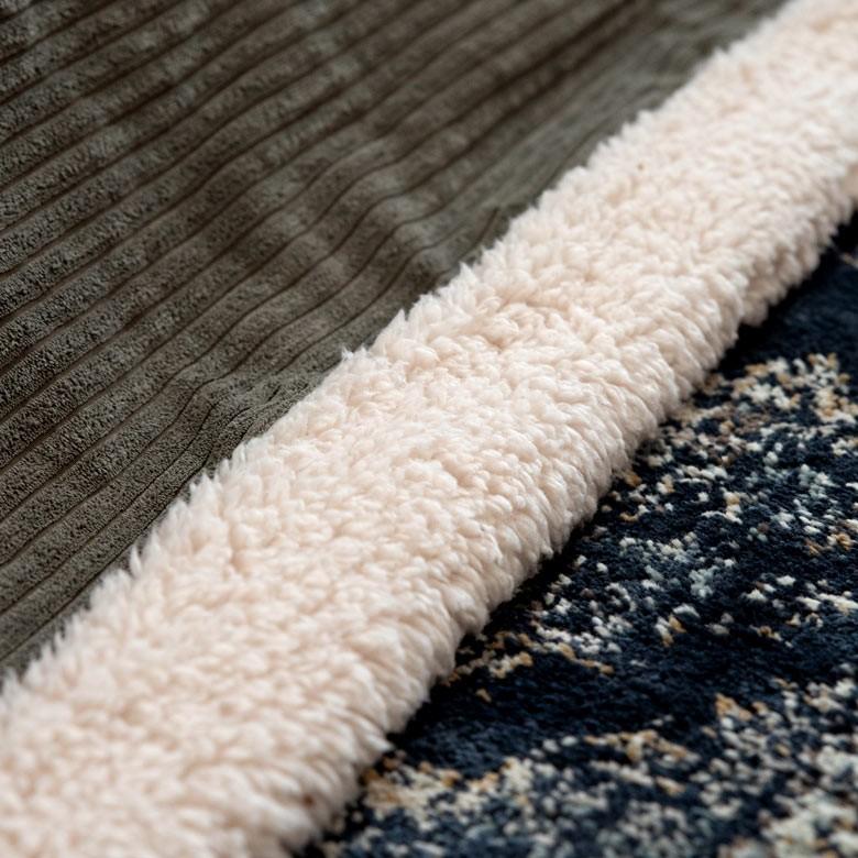 こたつ布団 長方形 約190×230cm グレー 掛け布団 こたつ コーデュロイ カジュアル フリース おしゃれ 洋風 北欧 91367 | ブランド登録なし | 07