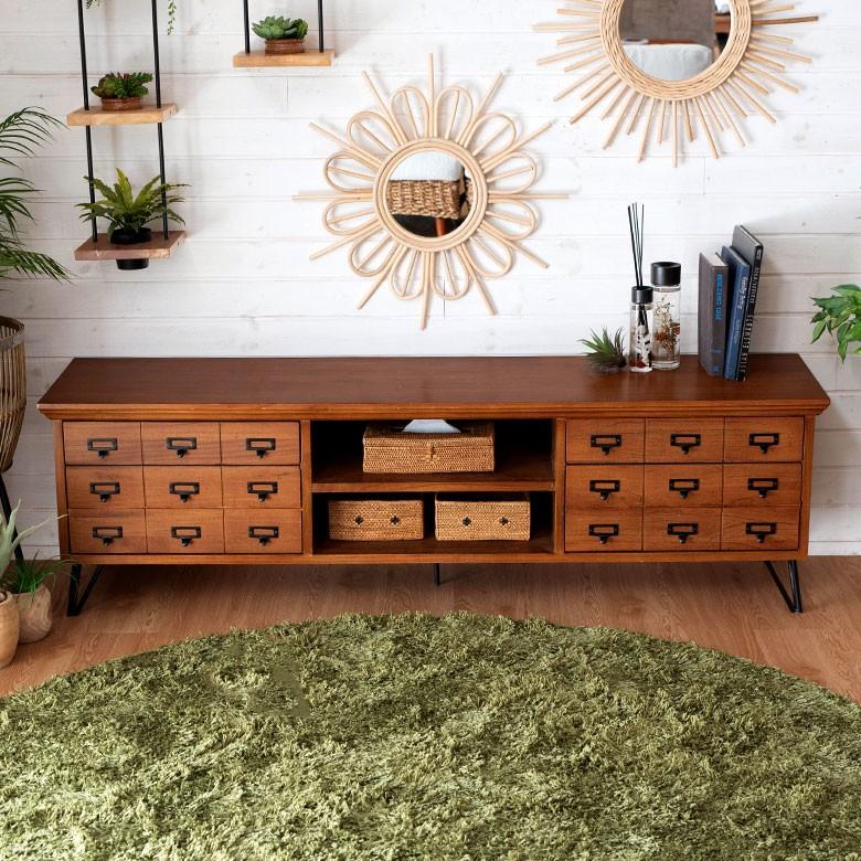 テレビボード テレビ台 木製 ブラウン 天然木 チェスト 収納付き 引き出し付き リビング 北欧 家具 おしゃれ 91386 | ブランド登録なし | 10