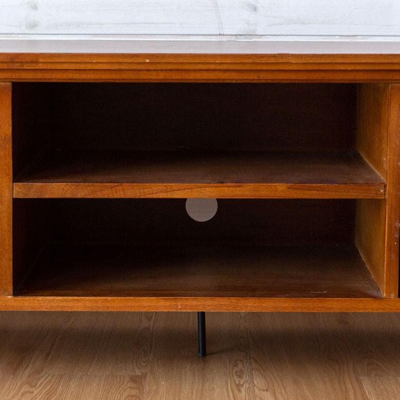 テレビボード テレビ台 木製 ブラウン 天然木 チェスト 収納付き 引き出し付き リビング 北欧 家具 おしゃれ 91386 | ブランド登録なし | 03