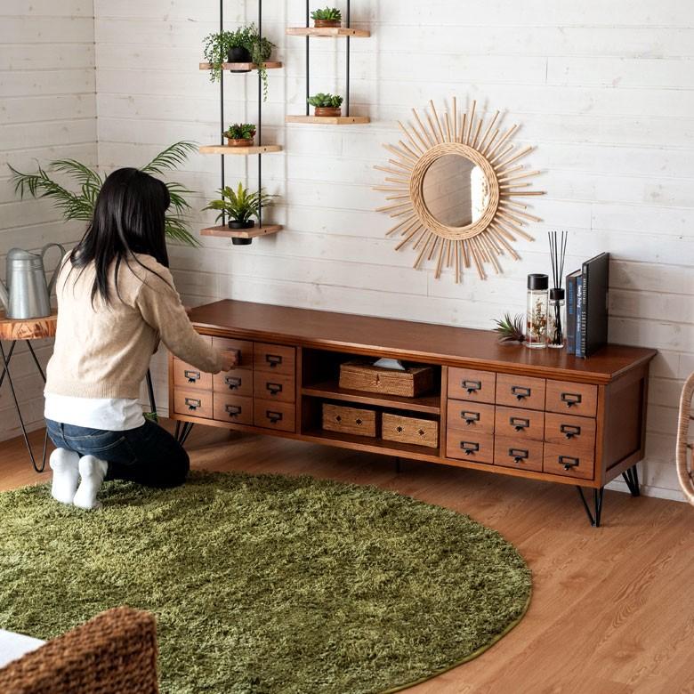 テレビボード テレビ台 木製 ブラウン 天然木 チェスト 収納付き 引き出し付き リビング 北欧 家具 おしゃれ 91386 | ブランド登録なし | 04