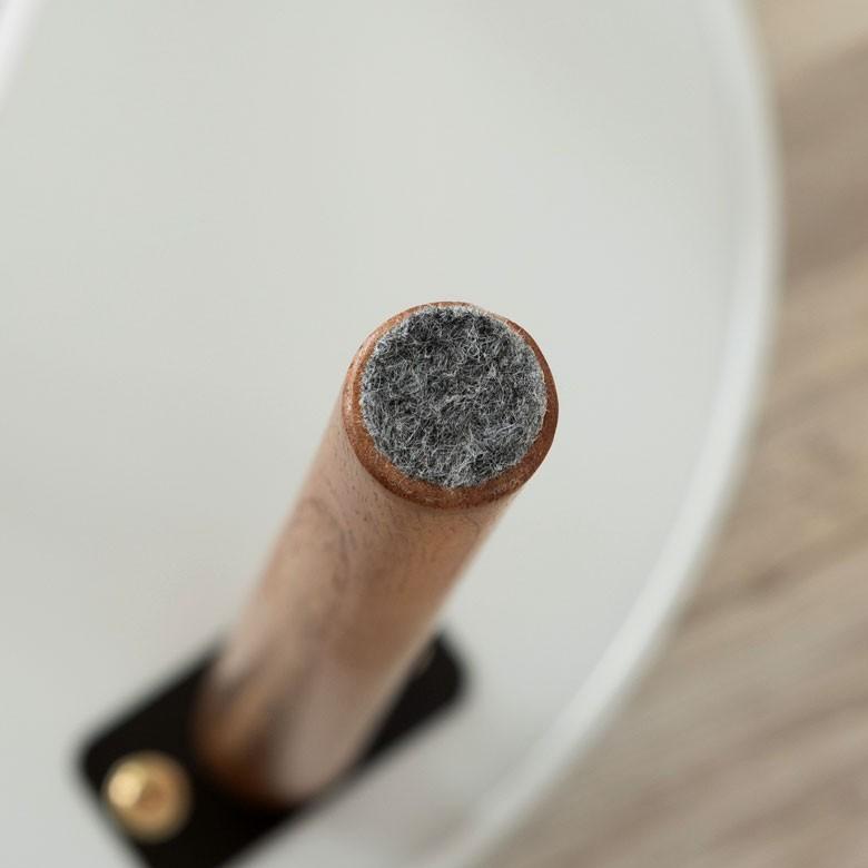 テーブル トレーテーブル グレー 円形 木製 直径45cm ホワイト トレー コーヒーテーブル サイドテーブル おしゃれ レトロ インテリア 天然木 91399 | ブランド登録なし | 08