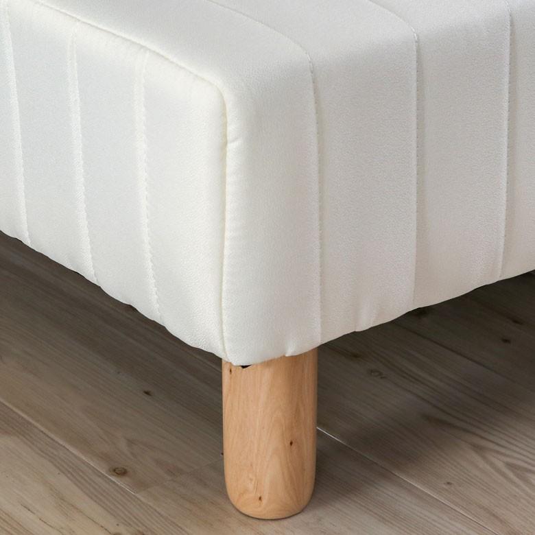 ベッド シングル ベッドフレーム 脚付きマットレス シンプル コンパクト 一人暮らし ホワイト 91405 | ブランド登録なし | 03