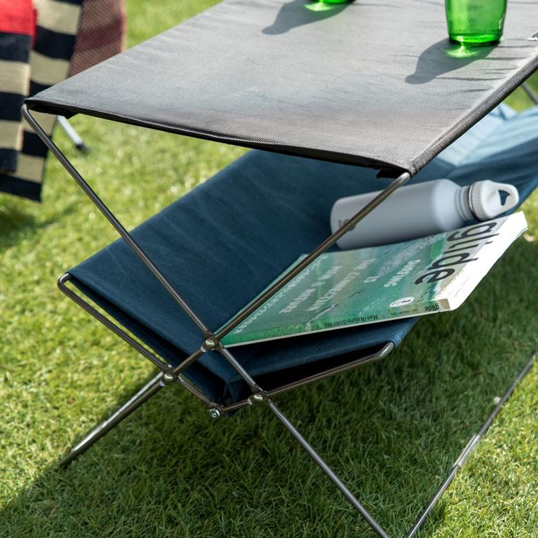 アウトドア テーブル 折りたたみ 軽量 机 ラック レジャー 収納 棚 フォールディング テーブル ピクニック キャンプ   コンパクト スチール 91416 | ブランド登録なし | 10