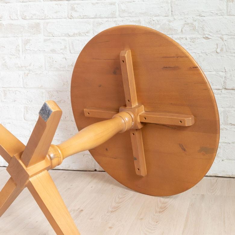 カフェテーブル 60cm サイドテーブル 丸テーブル 丸型 パイン無垢材 円形机 カフェ 天然木製 ナチュラル おしゃれ 91419 | ブランド登録なし | 06