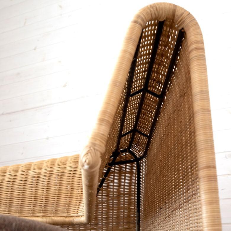 ソファ ソファー ローソファー L字型 1人掛け 連結で2人掛け3人掛け 2WAY 夏 ラタン アジアン ブラウン 脚付き 脚取り外し可 91421 | ブランド登録なし | 08