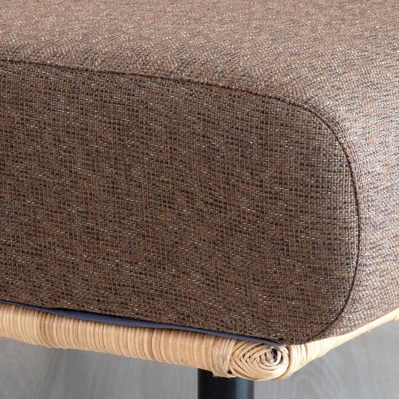 ソファ ソファー ローソファー L字型 1人掛け 連結で2人掛け3人掛け 2WAY 夏 ラタン アジアン ブラウン 脚付き 脚取り外し可 91422 | ブランド登録なし | 10