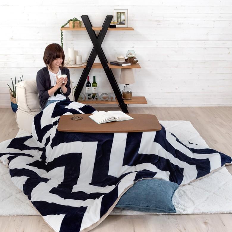 こたつテーブル 90×50cm 長方形 センターテーブル ローテーブル リビングテーブル コーヒーテーブル コタツテーブル ブラウン 木目 家具調こたつ 91440 | ブランド登録なし | 01