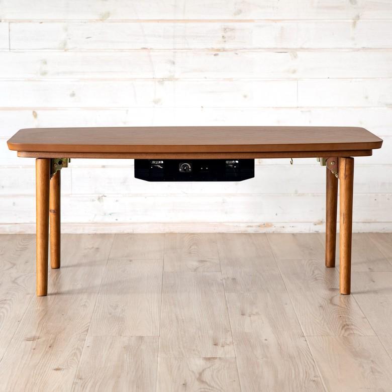 こたつテーブル 90×50cm 長方形 センターテーブル ローテーブル リビングテーブル コーヒーテーブル コタツテーブル ブラウン 木目 家具調こたつ 91440 | ブランド登録なし | 16