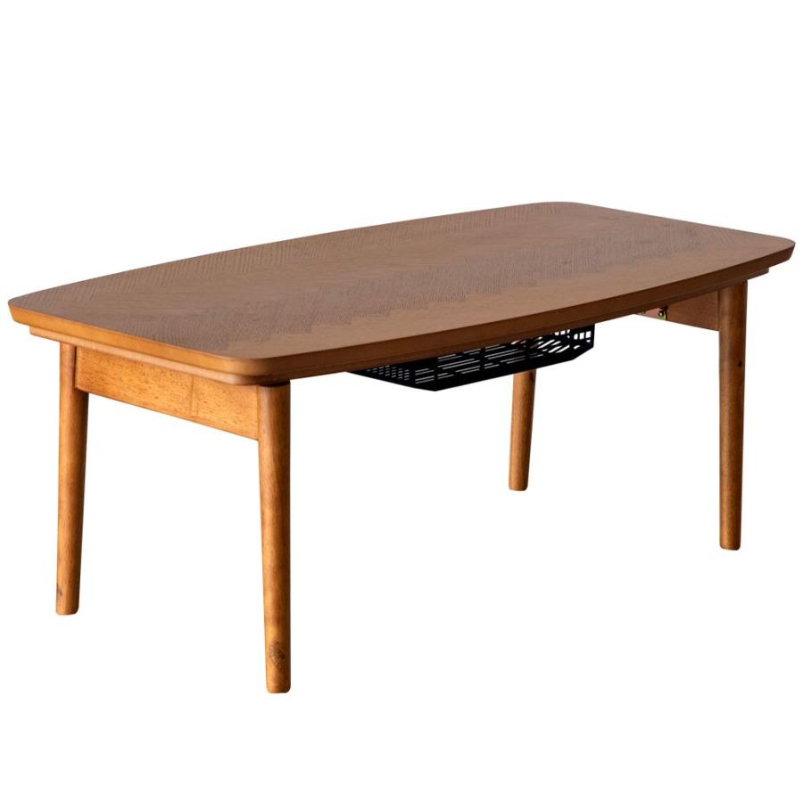 こたつテーブル 90×50cm 長方形 センターテーブル ローテーブル リビングテーブル コーヒーテーブル コタツテーブル ブラウン 木目 家具調こたつ 91440 | ブランド登録なし | 19