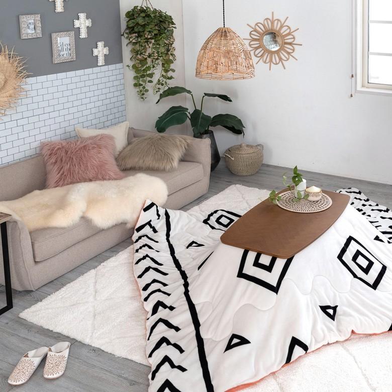 こたつテーブル 90×50cm 長方形 センターテーブル ローテーブル リビングテーブル コーヒーテーブル コタツテーブル ブラウン 木目 家具調こたつ 91440 | ブランド登録なし | 03