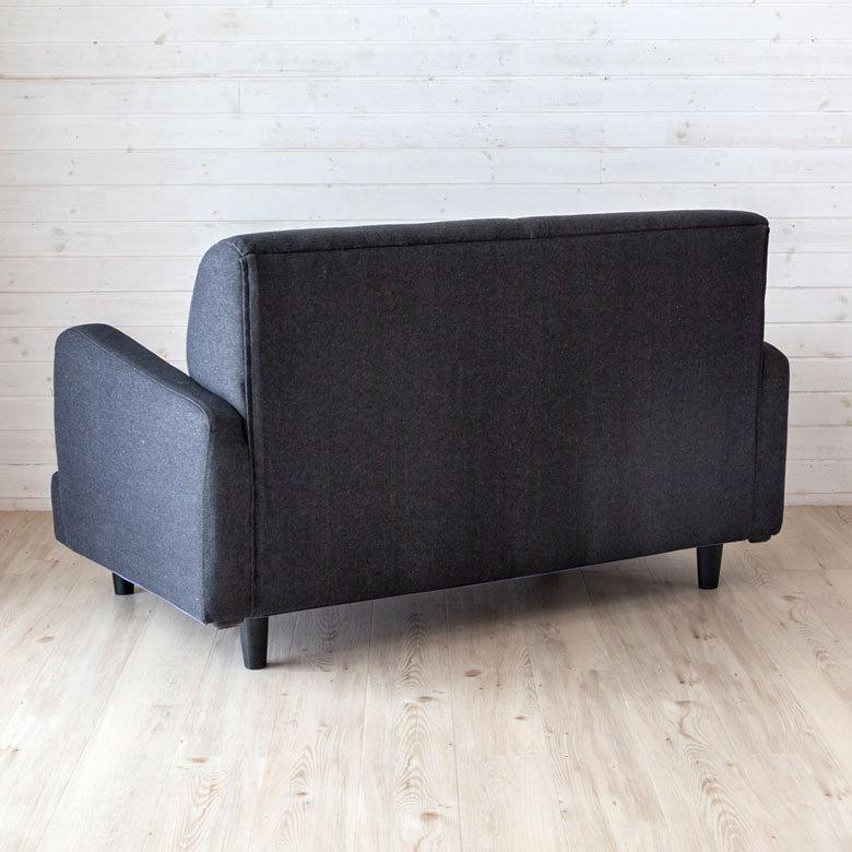 ソファ デニム ブラック 2人掛け 肘掛付き デニムソファ 2.5人掛け シンプル カジュアル 肘掛け コットン アーム付き 91445 | ブランド登録なし | 07