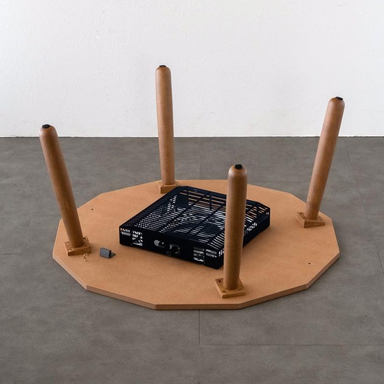 こたつテーブル 80×80cm センターテーブル ローテーブル リビングテーブル コーヒーテーブル コタツテーブル ブラウン 木目 家具調こたつ 91455 | ブランド登録なし | 16