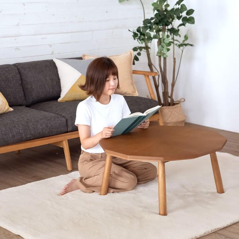こたつテーブル 80×80cm センターテーブル ローテーブル リビングテーブル コーヒーテーブル コタツテーブル ブラウン 木目 家具調こたつ 91455 | ブランド登録なし | 18