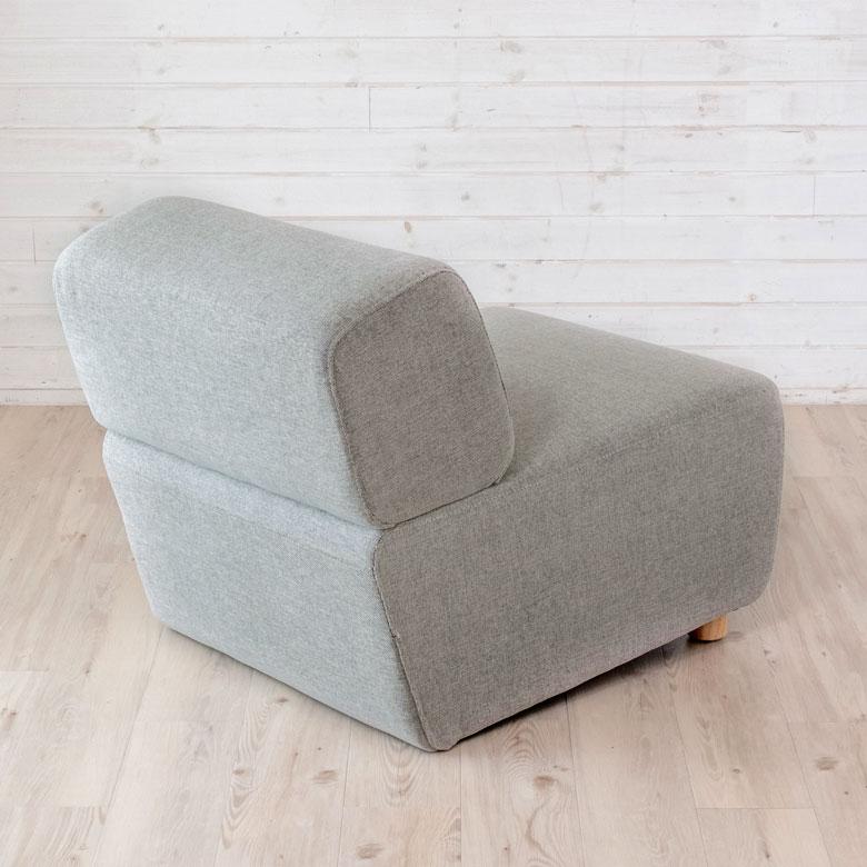 ソファ 肘掛なし グレー ネイビー ベンチタイプ 幅65cm 奥行88cm 高さ69cm ファブリック シンプル おしゃれ モダン  91457 |  | 05