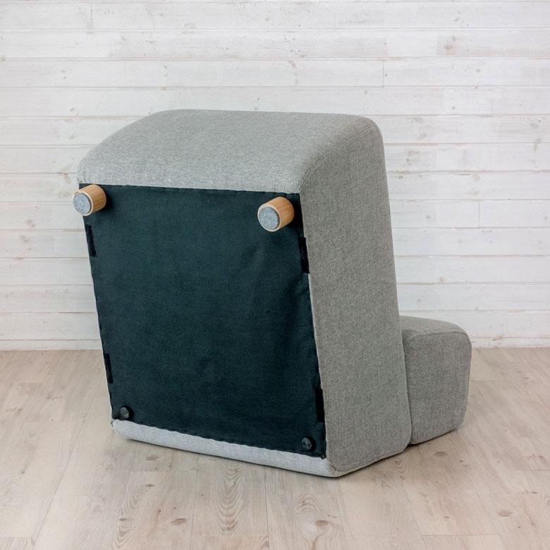 ソファ 肘掛なし グレー ネイビー ベンチタイプ 幅65cm 奥行88cm 高さ69cm ファブリック シンプル おしゃれ モダン  91457 |  | 07