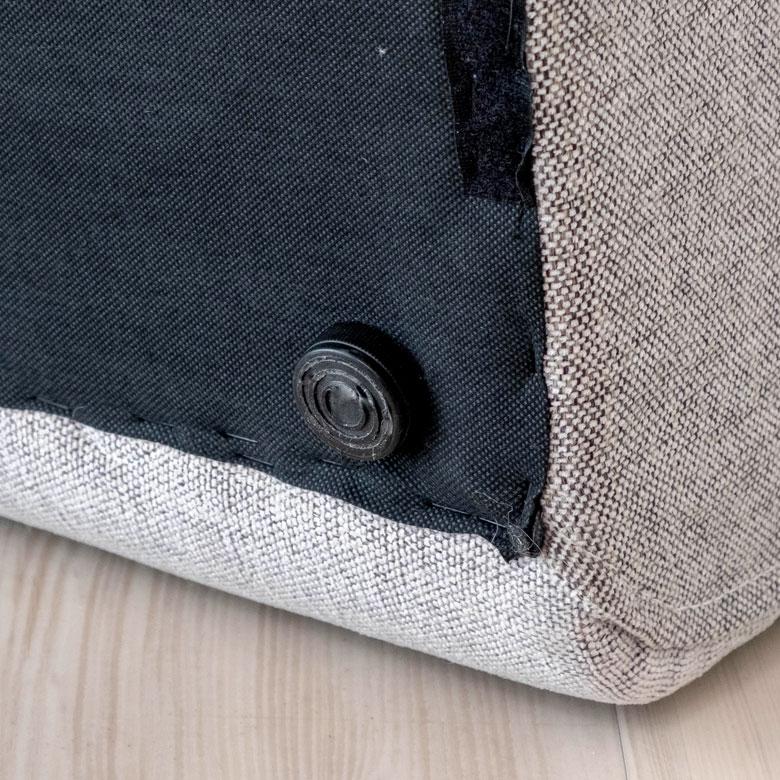 ソファ 肘掛なし グレー ネイビー ベンチタイプ 幅65cm 奥行88cm 高さ69cm ファブリック シンプル おしゃれ モダン  91457 |  | 11