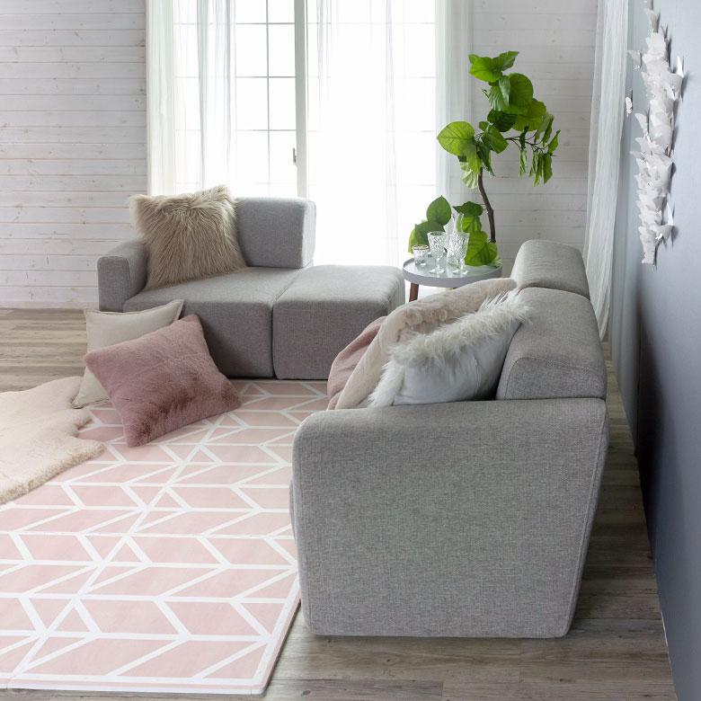 ソファ コーナーソファ グレー ネイビー ベンチタイプ 幅80cm 奥行88cm 高さ69cm ファブリック シンプル おしゃれ モダン  91458 |  | 09