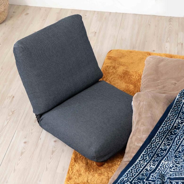 座椅子 ローソファー ローソファ フロアソファー フロアソファ 1人掛け コンパクト いす カジュアル 折りたたみ 無地 省スペース リクライニングチェア 91462 | ブランド登録なし | 05