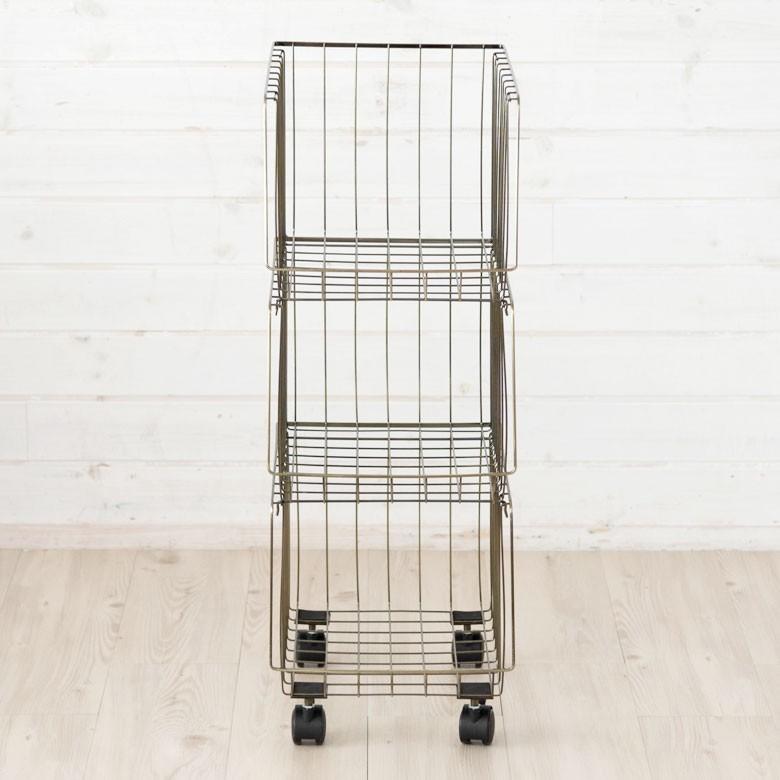 インダストリアル ３段 ワゴン 洋服 収納 棚 ラック ケース 食器 シェルフ インダストリアル 3段 ワゴン 洋服 収納 棚 ラック ケース 食器