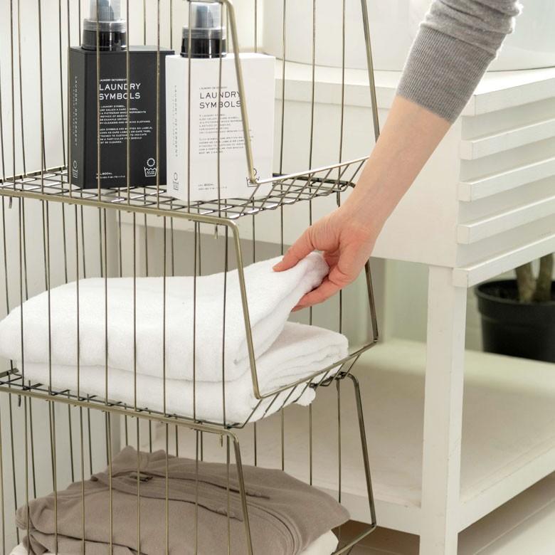 ラック 3段 ワゴン スチール製 キッチンワゴン キャスター付き シンプル インダストリアル 書類入れ デスク周り ランドリー 収納 収納家具 本棚 可動式 91464 | ブランド登録なし | 05