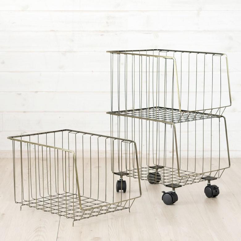 ラック 3段 ワゴン スチール製 キッチンワゴン キャスター付き