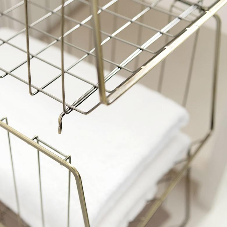 ラック 3段 ワゴン スチール製 キッチンワゴン キャスター付き シンプル インダストリアル 書類入れ デスク周り ランドリー 収納 収納家具 本棚 可動式 91464 | ブランド登録なし | 10