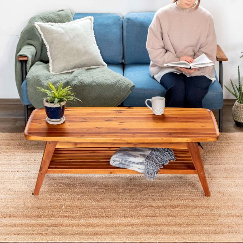 センターテーブル ローテーブル 木 ナチュラル リビングテーブル 木製