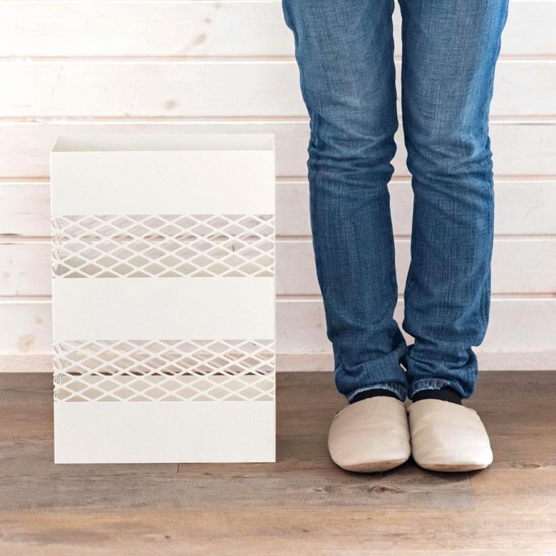 傘立て スリム 角型 スチール ホワイト ダークブラウン カサ立て 傘たて 玄関 傘立て アンブレラスタンド アンブレラホルダー 91468 | ブランド登録なし | 07