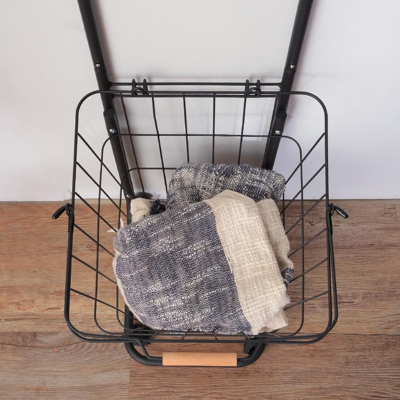 ラック 3段 ワゴン スチール製 キッチンワゴン キャスター付き シンプル ランドリー 取り外し可能 ワイヤー バスケット 収納 収納家具 選択カゴ 91472 | ブランド登録なし | 13