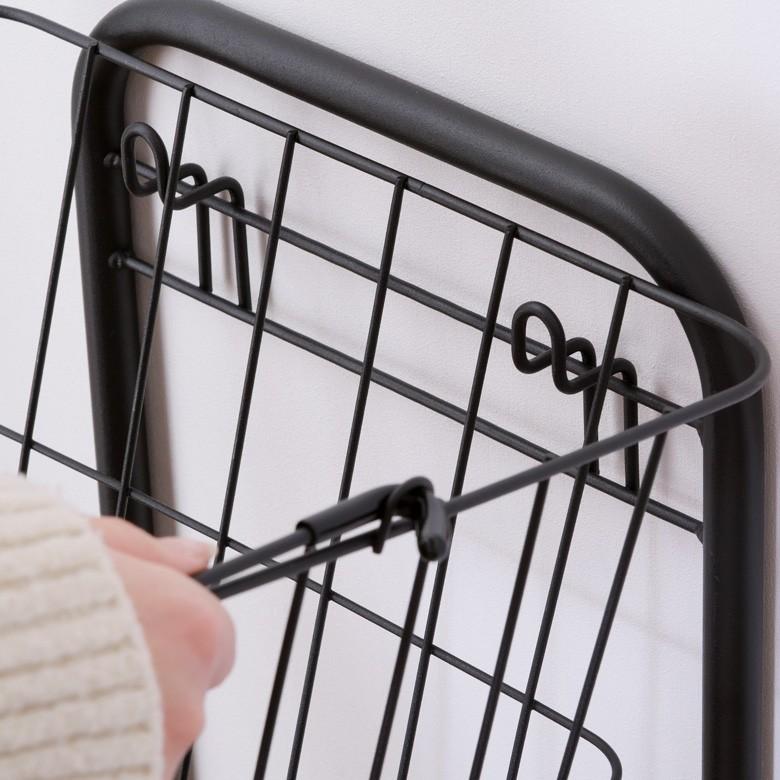 ラック 3段 ワゴン スチール製 キッチンワゴン キャスター付き シンプル ランドリー 取り外し可能 ワイヤー バスケット 収納 収納家具 選択カゴ 91472 | ブランド登録なし | 19