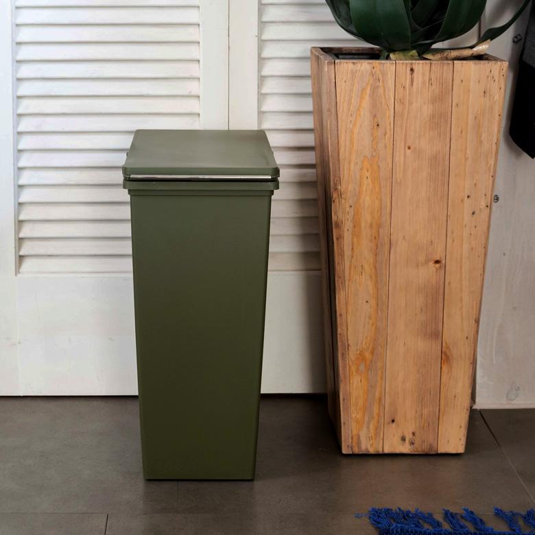 ダストボックス スリムコンテナ ポリプロピレン 連結 キャスター付き スリムタイプ 20リットル 無地 スタイリッシュ 男前 キッチン 91473 | 東谷 | 12