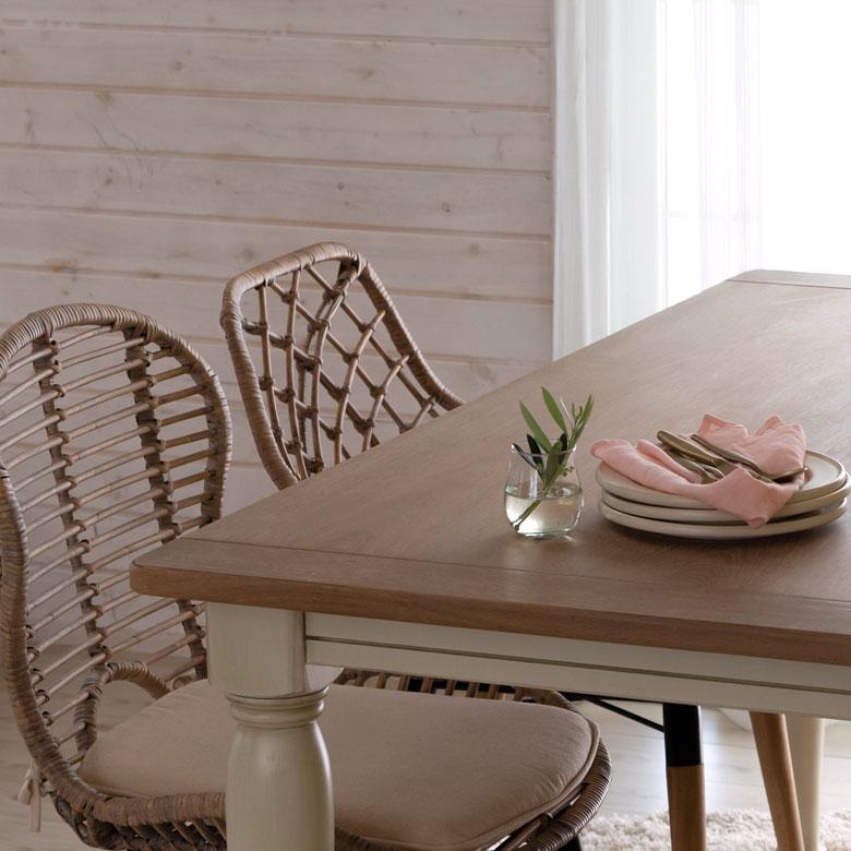 ダイニングテーブル 4人掛け 長方形 木製 幅150cm 奥行80cm ダイニング キッチン テーブル 4人用 アンティーク調 天然木 ナチュラル アイボリー 91478 | ブランド登録なし | 12